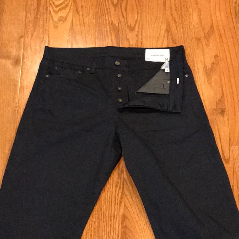 navy blue rag & bone chinos, never warn.